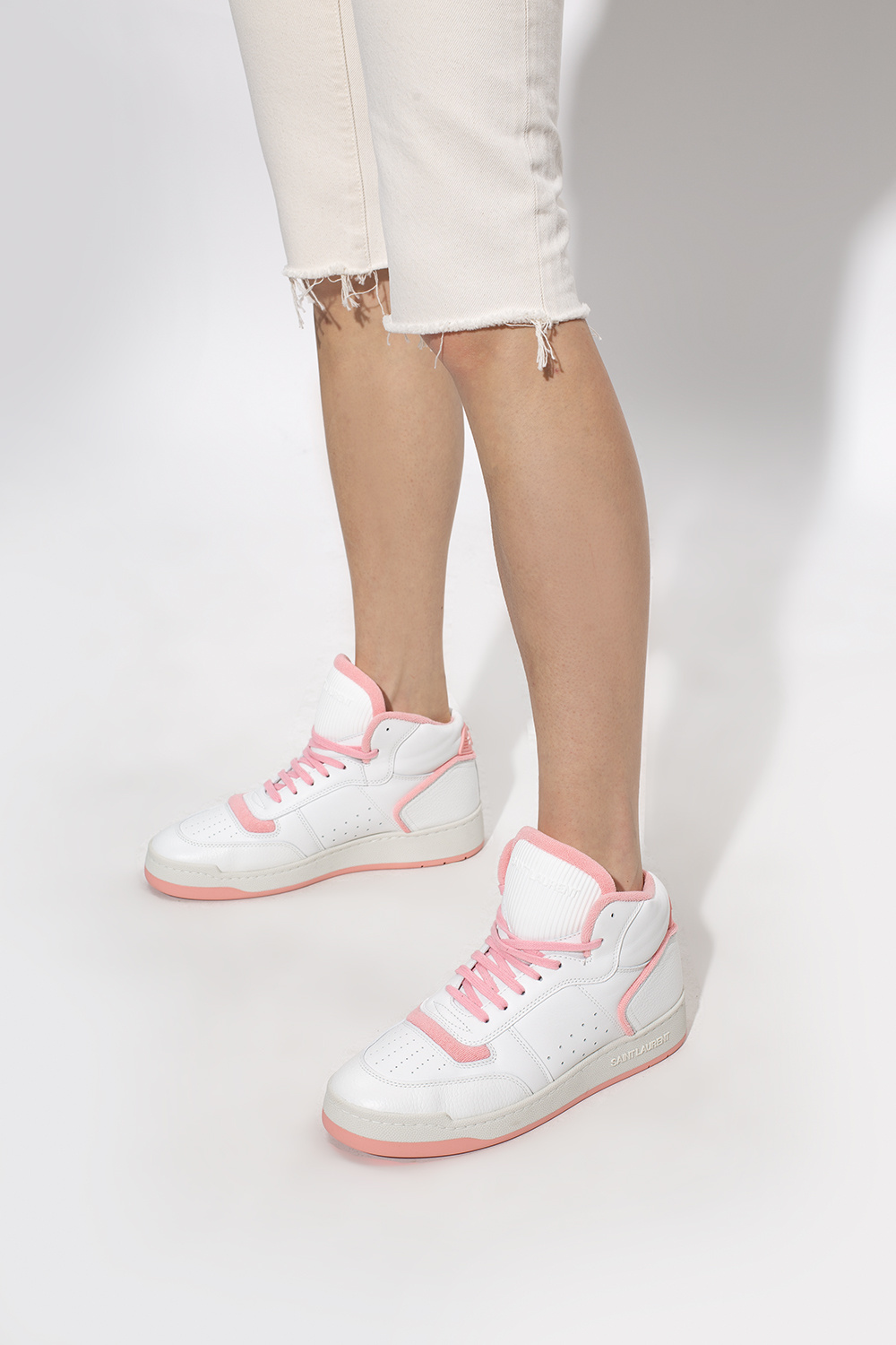 Pink saint deals laurent sneakers